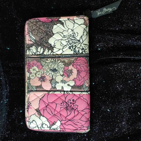 Vera Bradley Handbags - Vera Bradley Mocha Rouge Large Wallet